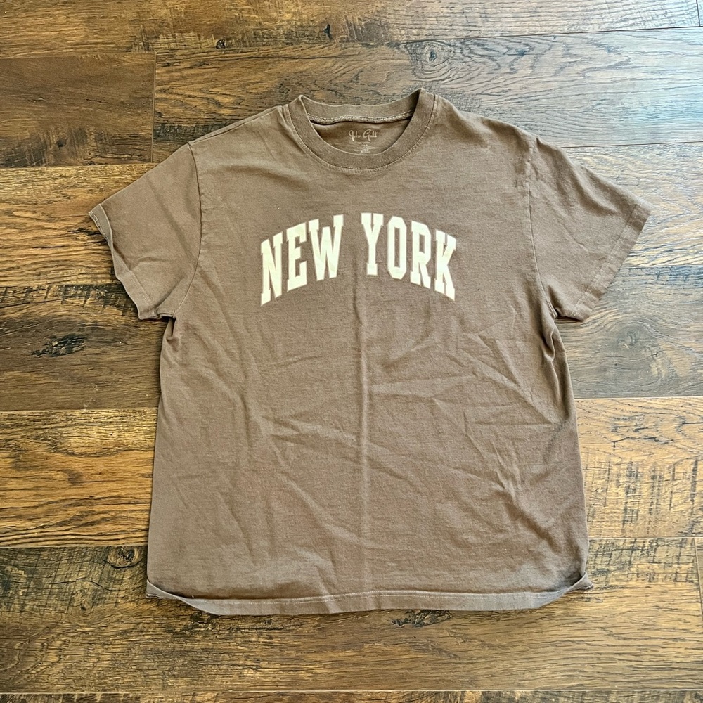 Pacsun brown graphic NY tee. One Size
